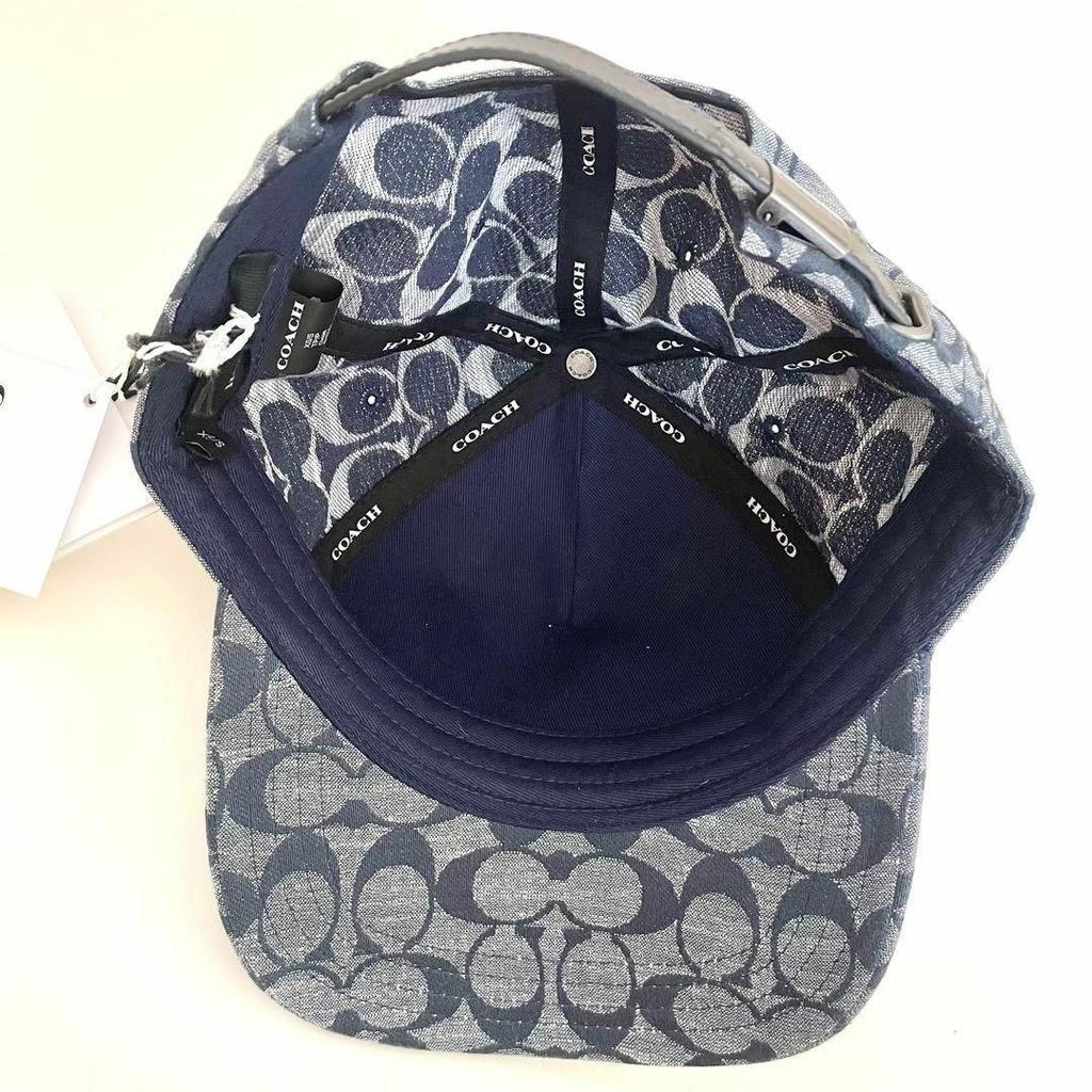 [USED] Coach Signature Baseball Hat, Men's, Sizes XS and S