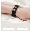 Multi-Functional Kids Digital Watch with Pedometer Alarm Luminous Display Silicone Strap and Bracelet Set White