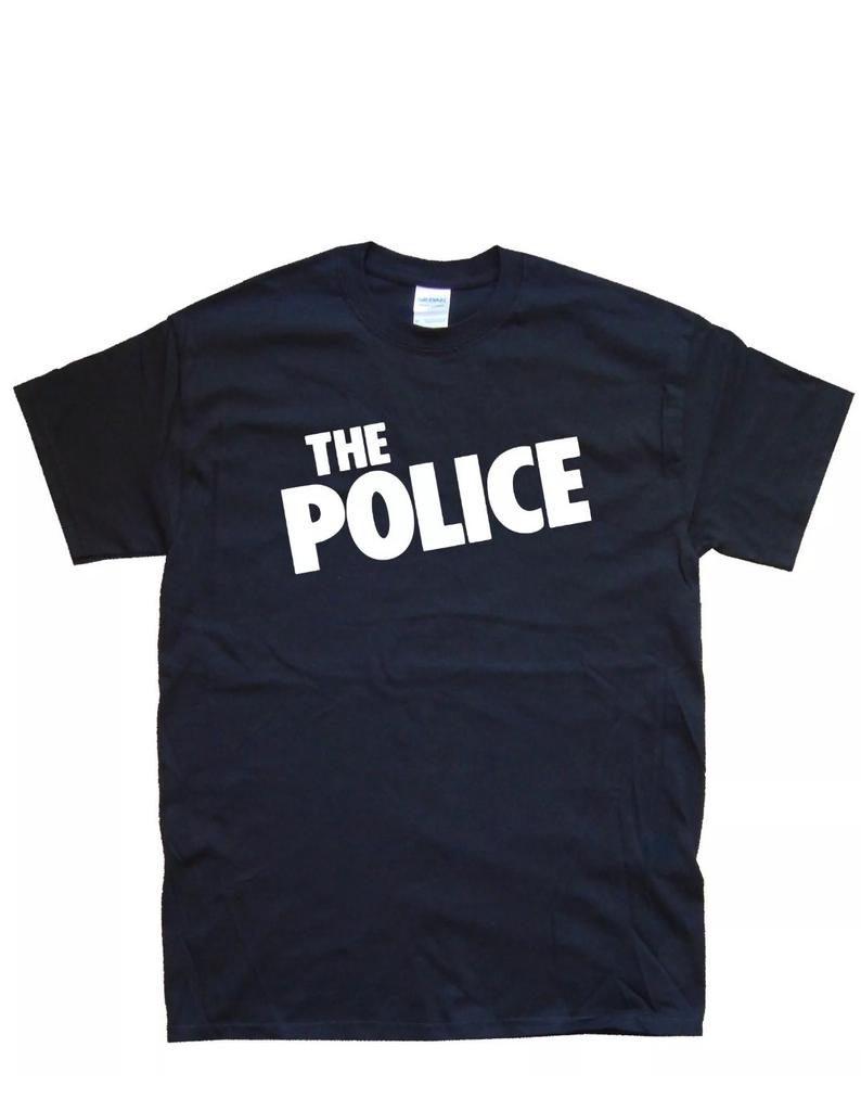 THE POLICE New Graphic Print T-SHIRT colours Black, White