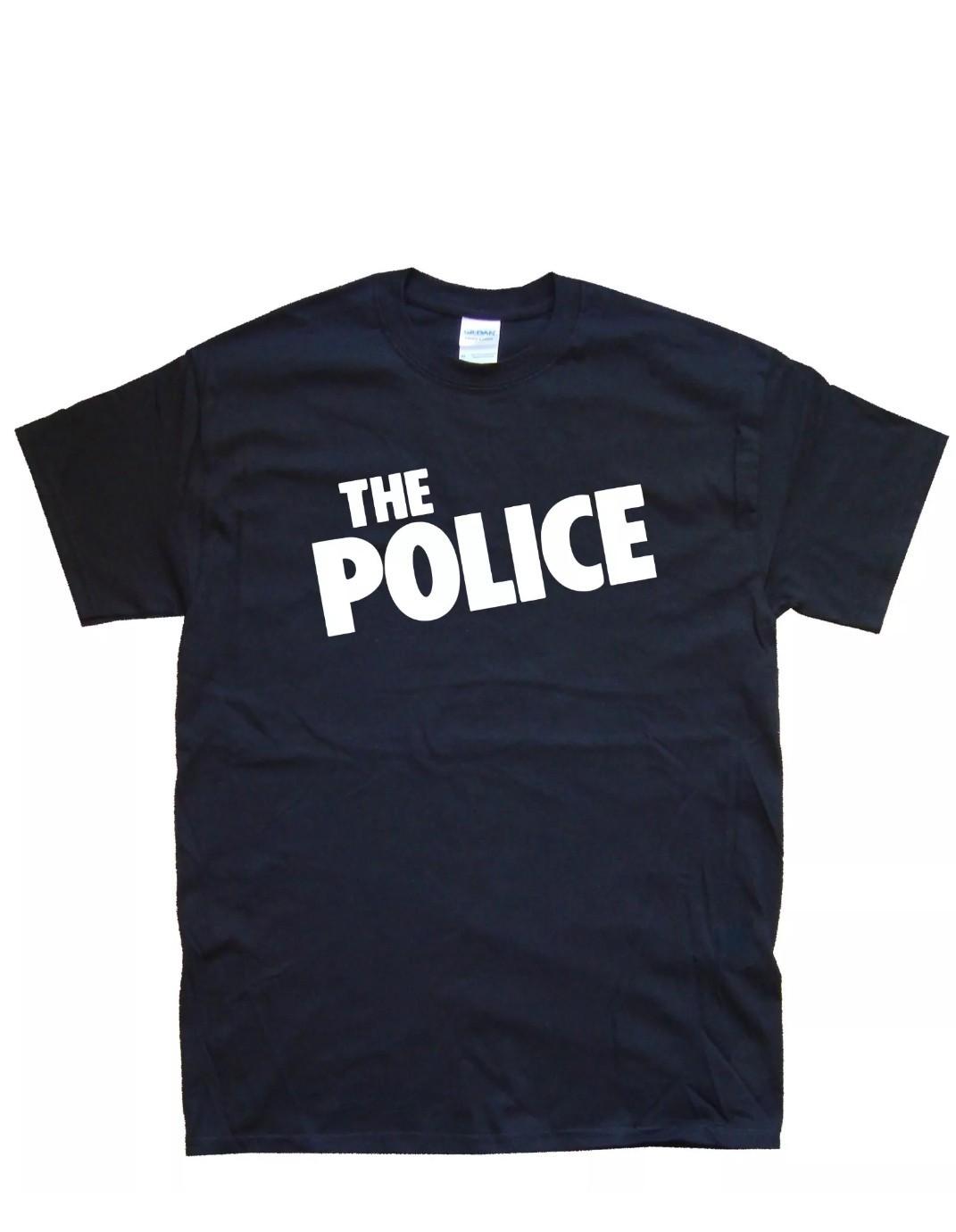 THE POLICE New Graphic Print T-SHIRT colours Black, White S