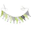 Nordic Star Cotton Triangle Flag Banner for Wedding or Kindergarten Decor