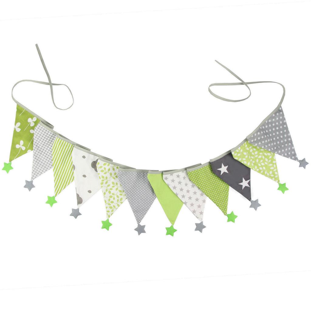 Nordic Star Cotton Triangle Flag Banner for Wedding or Kindergarten Decor