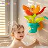 Brinquedos de Banho para Bebê Flor de Sol Encontra Água Flor que Desabrocha Brinquedo de Chuveiro Popular Flor que Borrifa Água Brinquedo de Banho com Ventosa Brinquedo de Verão