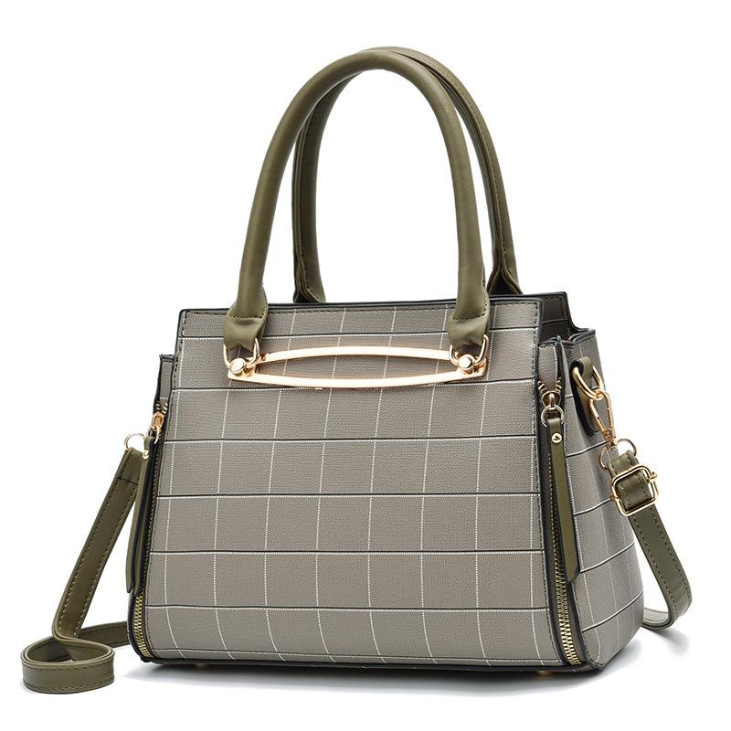 Fashionable Women's Bag Plaid Tote Bag Handbag Versatile Shoulder Bag Crossbody Bag Trendy