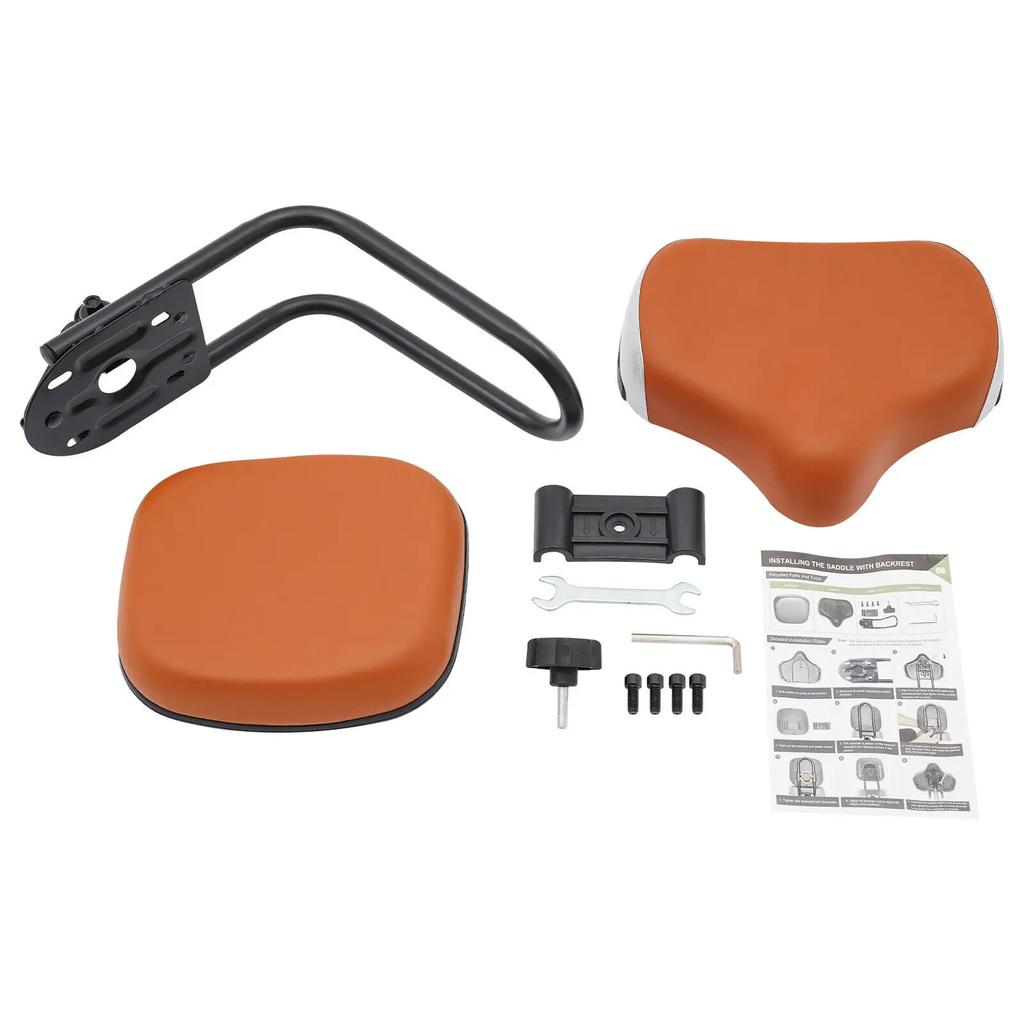 Sella Extra Larga per Triciclo – Sedile per Bicicletta con Schienale e Supporto Lombare per il Massimo Comfort