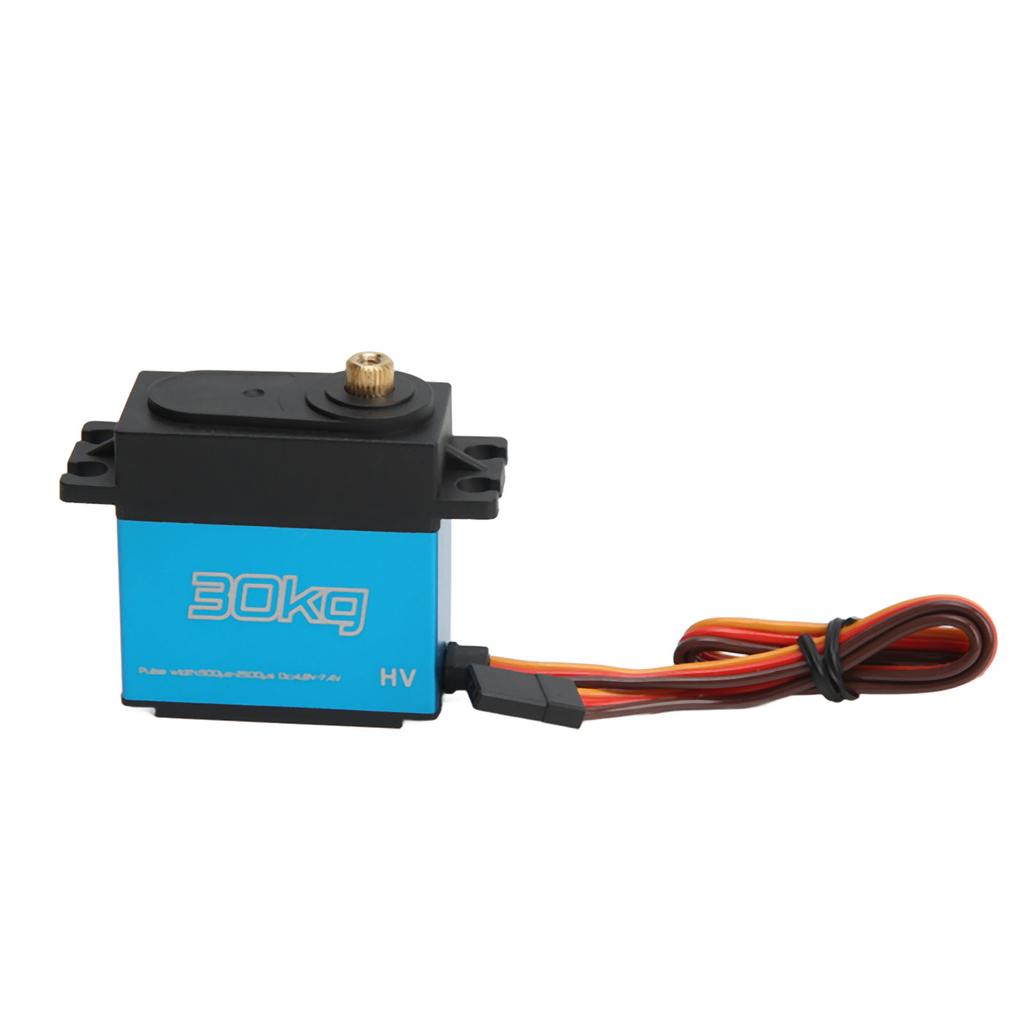 RC 30KG Servo 30KG Aluminium Alloy Metal Gears Quick Response Waterproof RC Steering Engine with 25T Metal Servo Arm