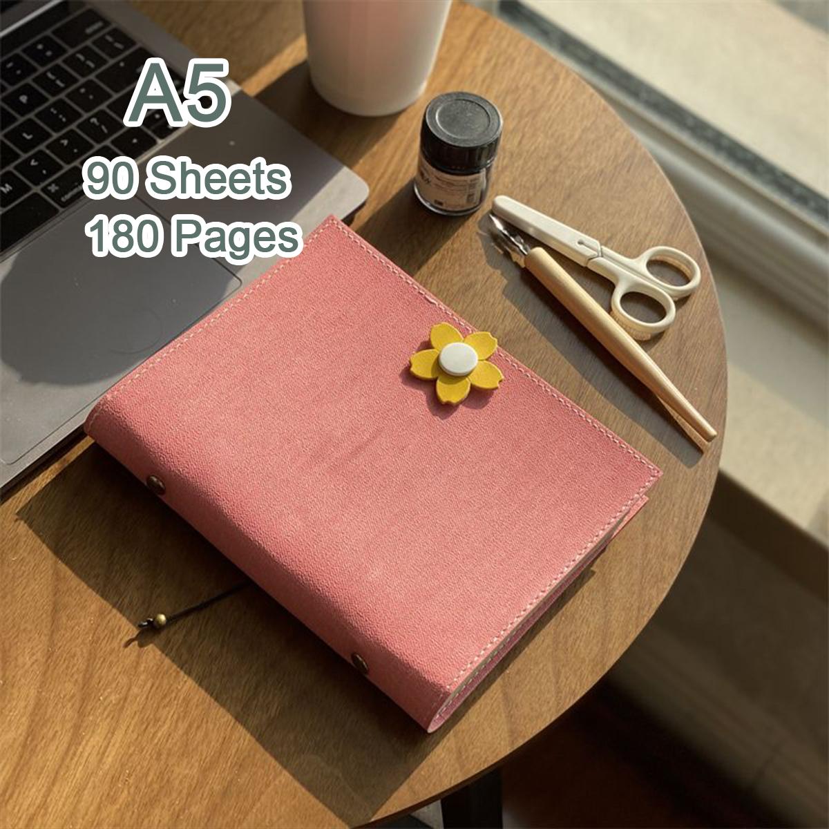 

Дневник путешествий А5, кожаный блокнот для девочек, ученический блокнот, заметки, 90 листов, 180 страниц, сменные внутренние страницы A5