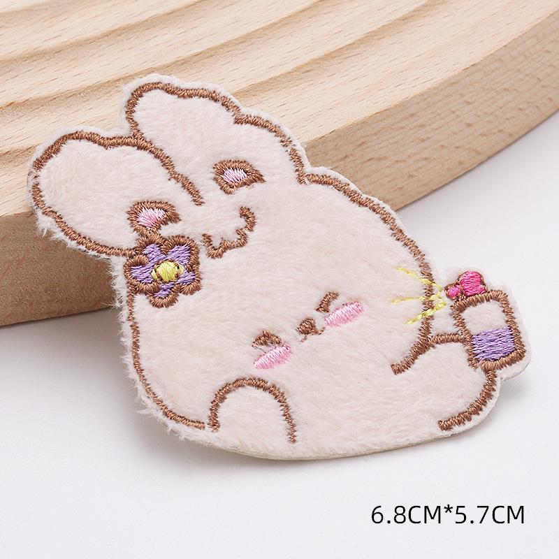 Self-Adhesive Cartoon Rabbit Patch for Down Jackets