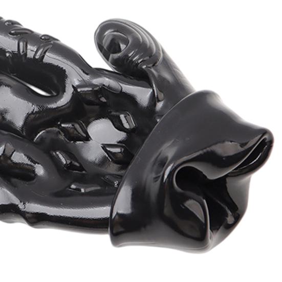 Spiked Pleasure Massage Glove TPE Textured Fisting Mitt with Raised Dots Flexible Body-Safe