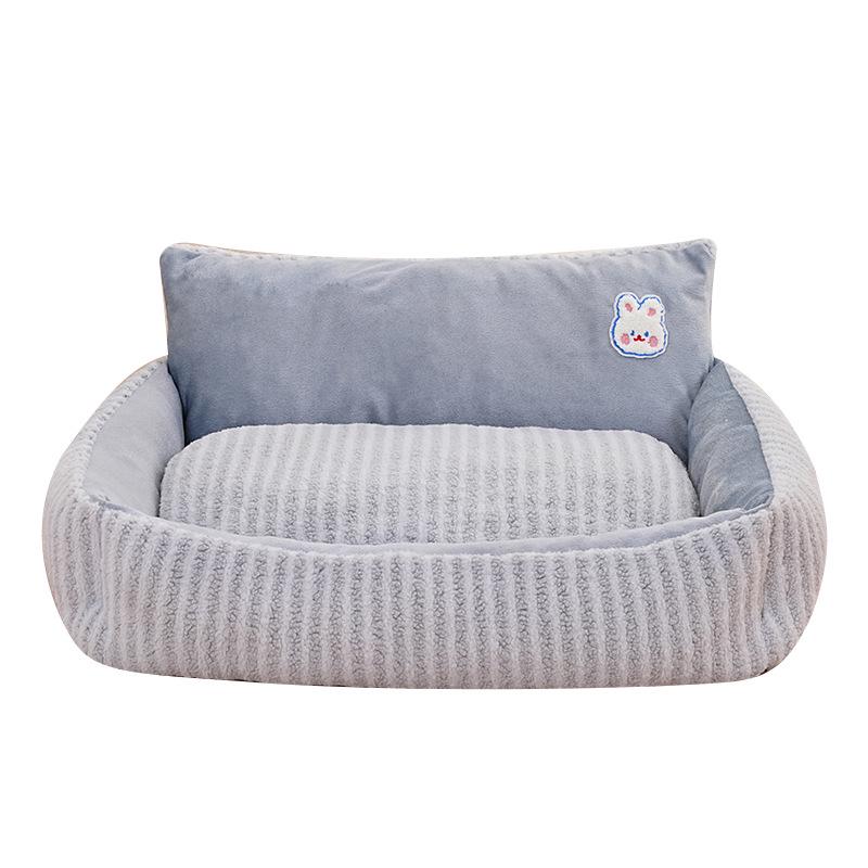 Winter Warm Pet Sofa Bed - Thickened All-Season Nest for Cats & Dogs