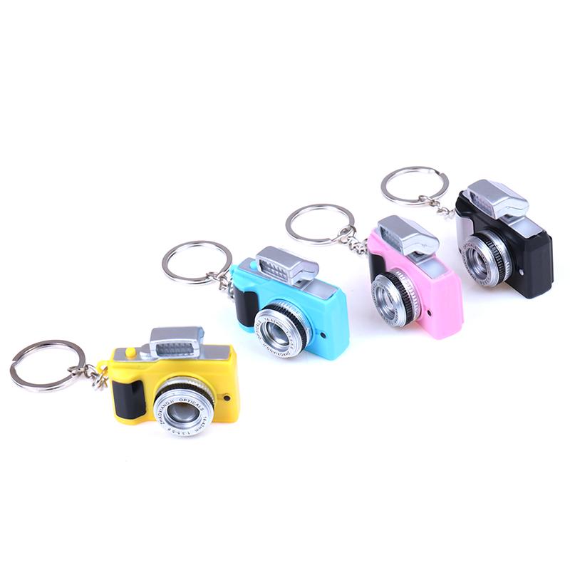 Mini Camera With Flash Light Lucky-Cute Charm LED Luminous Keychain New Gift
