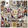 10/30/50pcs Retro Style Skull Cartoon Graffiti Stickers Gothic Waterproof DIY Laptop Luggage Scrapbook Cool DecoratiON Sticker