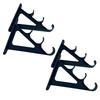 SCGEHA Wall-Mounted Rod Holder, 3- and 6-Rod Stand, Fishing Rod Rack (Set of 2)