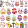 Holiday Dress Embroidery Cloth Sticker Easter Bunny Patch Sticker Cartoon Egg Computer Embroidery Label Carrot Chapter Boy