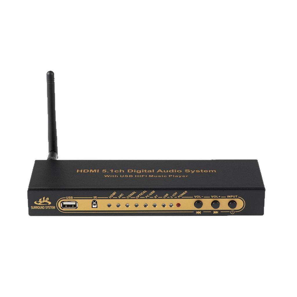 Decodor Audio DTS Dolby AC3 5.1 Canale DAC cu Conectivitate Bluetooth, HDMI, USB