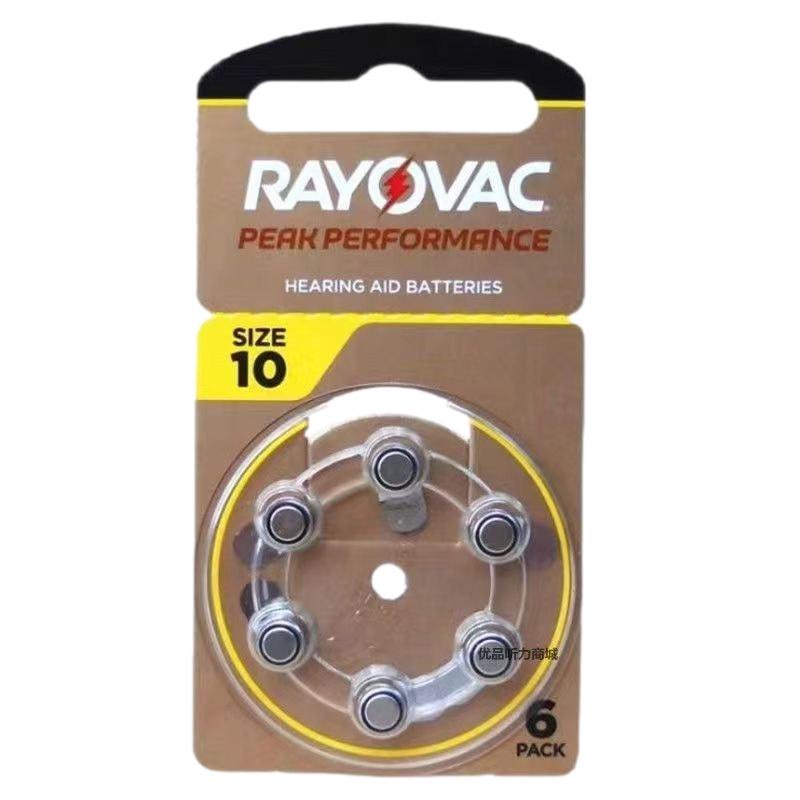Rayovac Zinc-Air Hearing Aid Batteries 1.45V A10, A312, A13, A675 