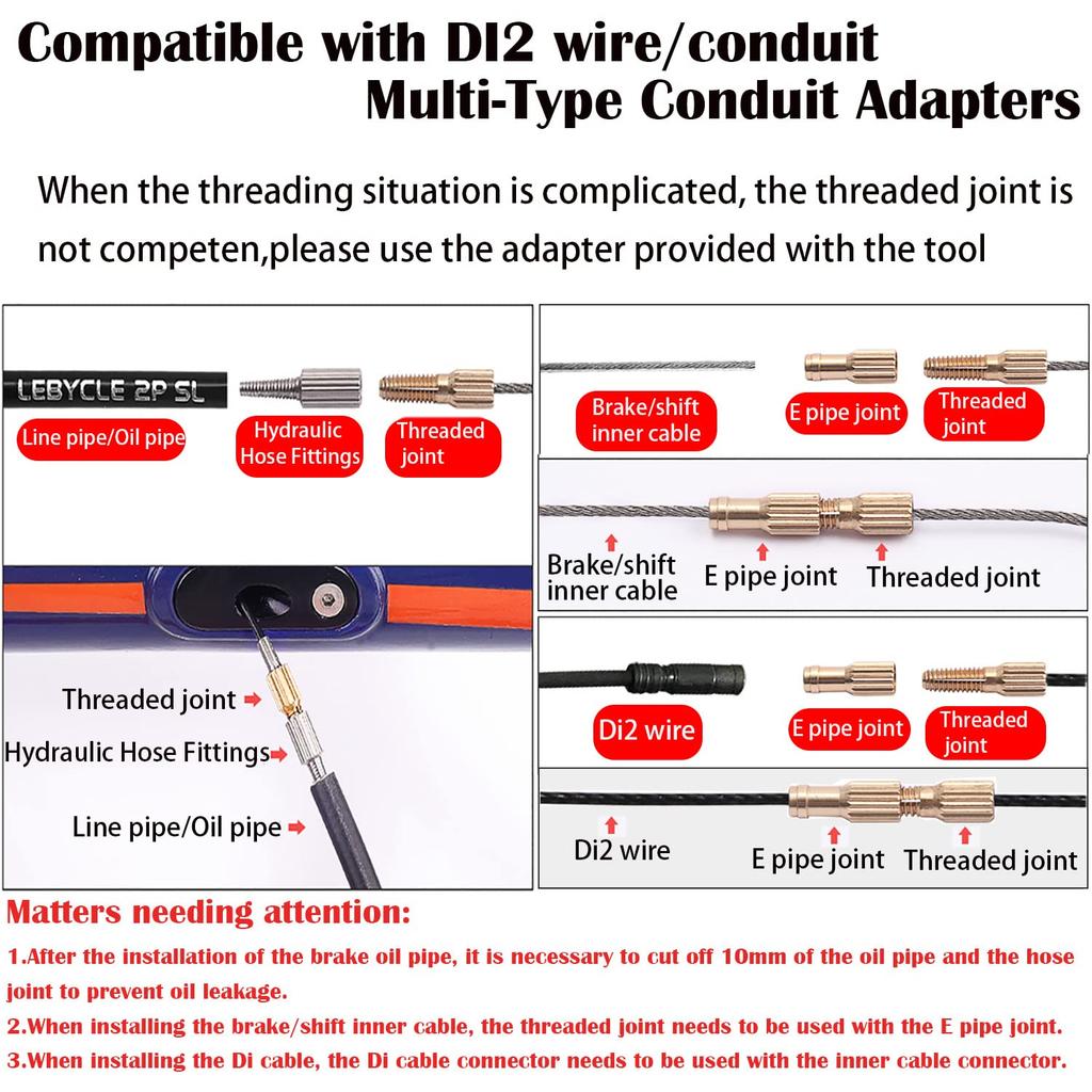 CTRICALVER Bike Internal Cable Routing Tool Kit, for Bicycle Frame