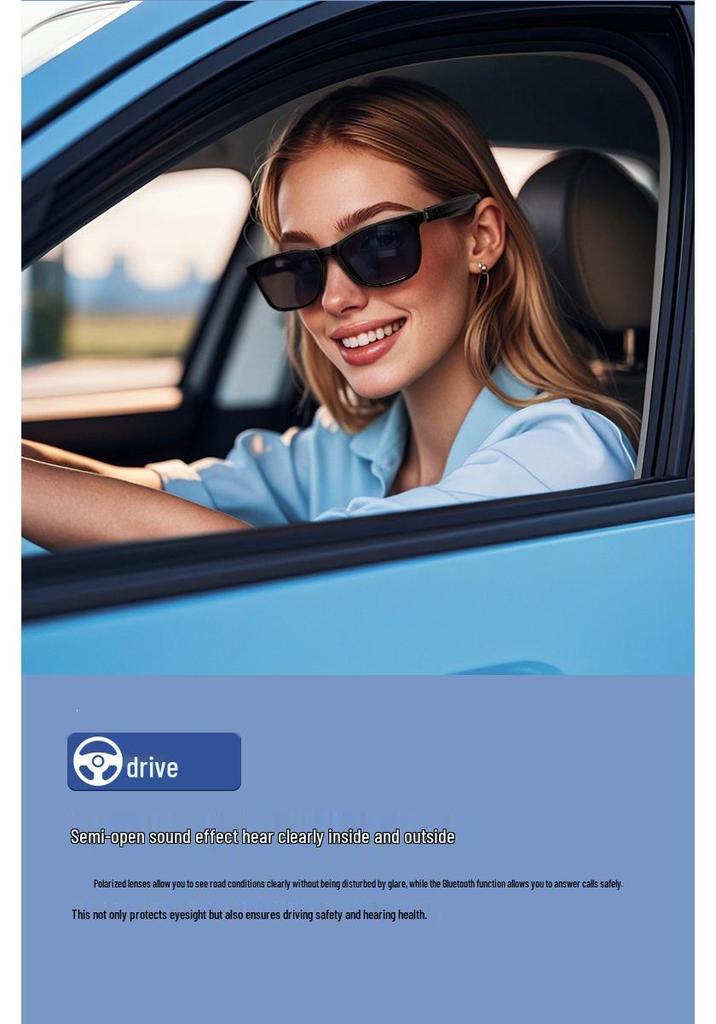 Bluetooth Smart Polarized Sunglasses: Music & Call-Enabled
