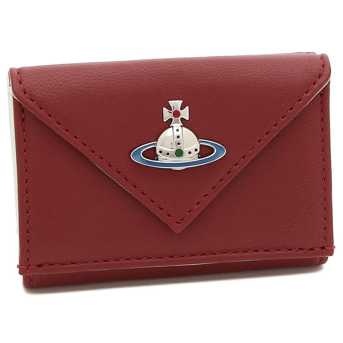 

Кошелек Trifold Nappa Mini Wallet Red Silver 51150009 L001L H404 [Vivienne Westwood] Женский [Товар]