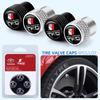 AACS1 4pcs/Box Car Tire Valve Caps Wheel Tyre Rim Stem Covers For Toyota TRD Camry Yaris Hilux Prius Avensis Auris Corolla