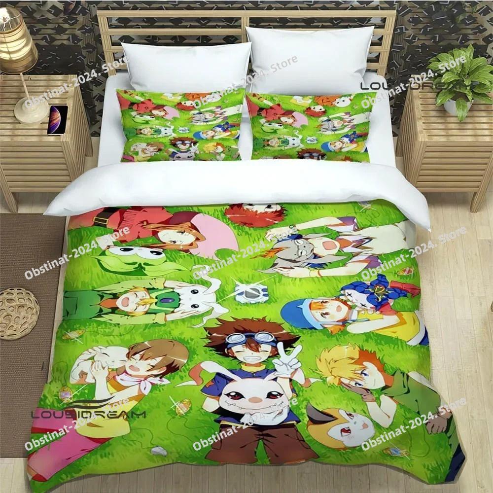 Digimon cartoon printed Bedding Sets exquisite supplies set duvet cover bed comforter set bedding set luxury birthday gift
