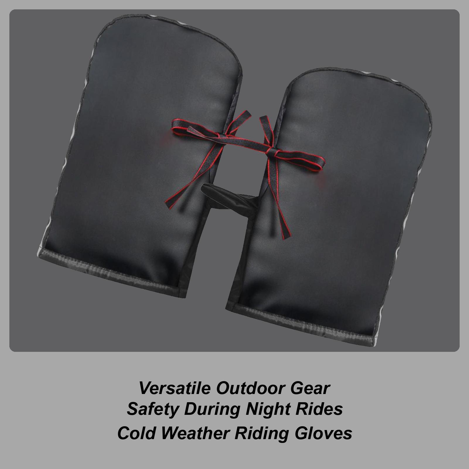 

Motorcycle Handlebar Mittens Warm Waterproof Windproof Muffs With Reflective Strips Bike Handlebar Cover For Daily Weekend China Mainland