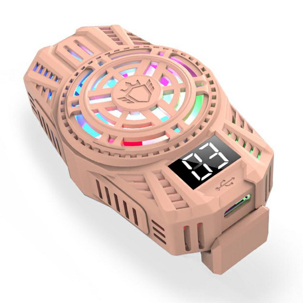 S06 Semiconductor Mobile Phone Radiator Colorful Light Smartphone Gaming Heat Dissipation Cooler