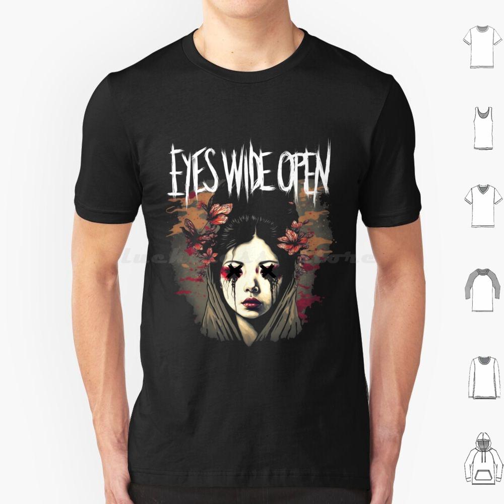 

Metal Fan Art Eyes Wide Open T Shirt Big Size 100 Cotton Metal Bandshirt Eyeswideopen Deathmetal Bands Rockbands S