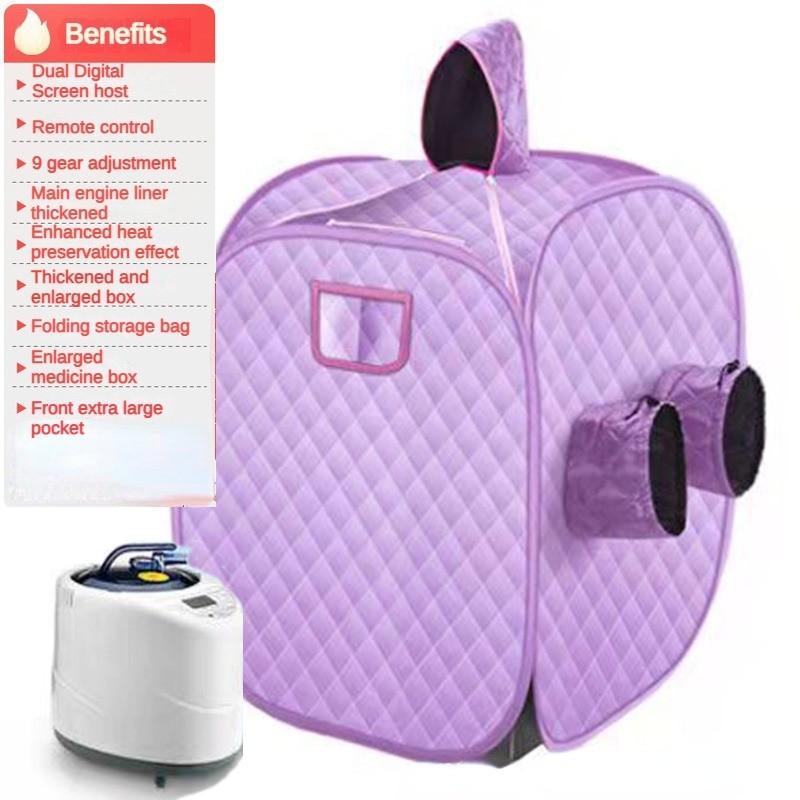 1000W Portable Household Shower Cabin Sauna Bag Folding Sauna Sweating Steam Room SPA Loss Weight Calories Burned Sauna Tent Suit