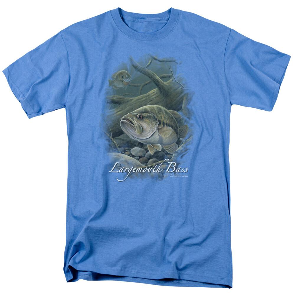 Wild Wings In Deep Largemouth Bass T-Shirt Adult Child XXXL