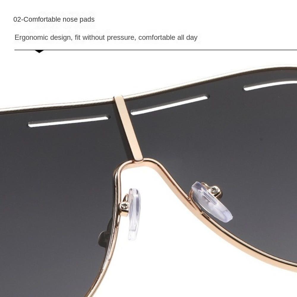 Big Frame Women Sunglasses Y2K Anti-UV Glasses Classic Pilot Sunglasses  Business