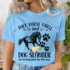 Horse Smell and Dog Slobber TShirts Women Dog Paw Floral Tshirts Short Sleeve Trendy Tee Shirt Tops Women Wild Horse T Shirts