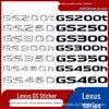 Lexus GS Trunk Emblem Sticker for GS300, GS350, GS400, GS430, GS460 Cars
