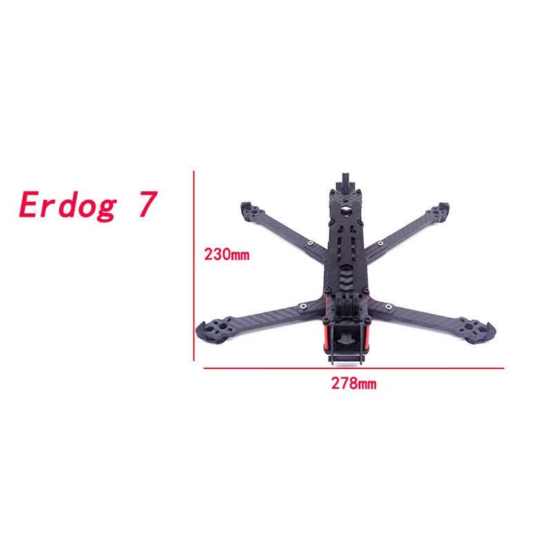 SuperRC Erdog 7-inch FPV Drone Frame