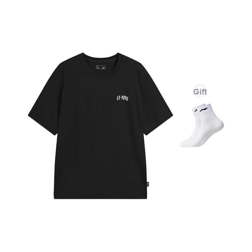 Li-Ning Comfortable Moisture-Wicking Letter Short Sleeve T-Shirt Men Tops AHSW275-4
