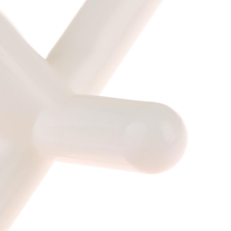 1Pc Billiard Stand Heads White Plastic Handle Pool Snooker Cross Pole Rest Replacement Bridge Extender Lightweight Accessory