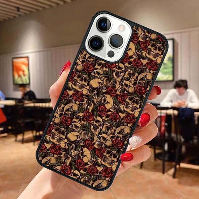 Gothic Skull Phone Case For Apple iPhone 17 Air Pro Max Plus Coque For iPhone 17 Air 14 15 16 13 12 Max Cover