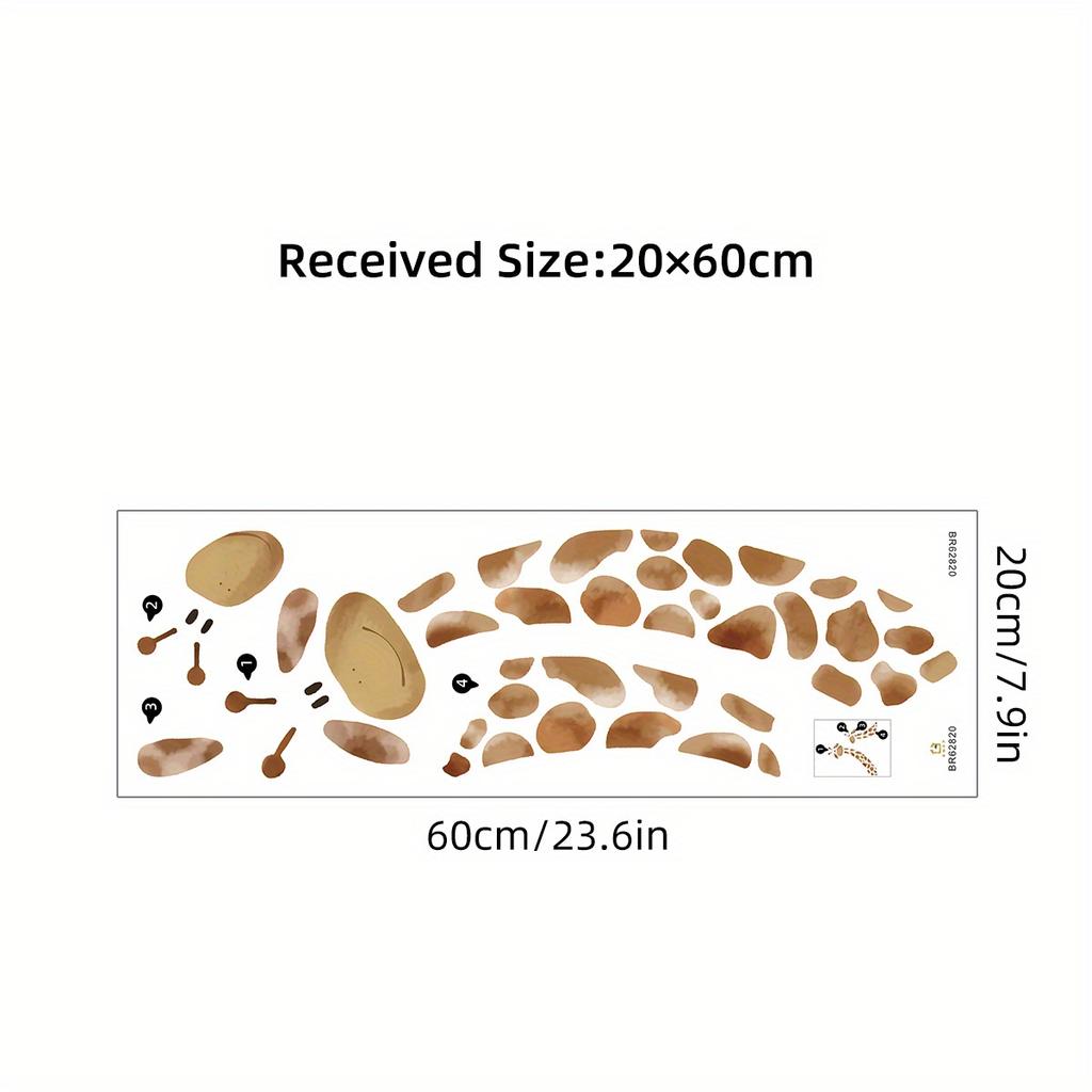 1Pc Cartoon Two Giraffe Wall Stickers on The Wall Home Decoration for Children Room Kids Baby Room Decor for Bedroom Living Room
