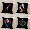 M-Michael-Myers Horror Halloween Pillow Case Plush Fabric Soft Double Sided Print Home Sofa High Quality Cushion Cover Throw