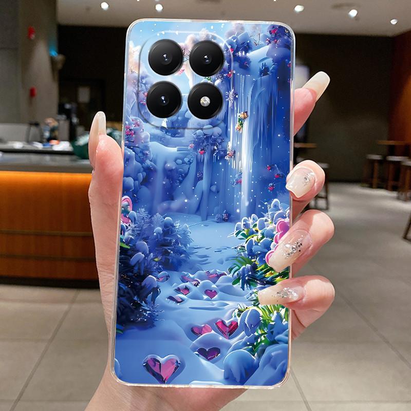 For Xiaomi 15T Case Aesthetic Fashion Cute Cat Astronaut Soft Silicone TPU Back Cover For Xiaomi 15T Pro Transparent Phone Case