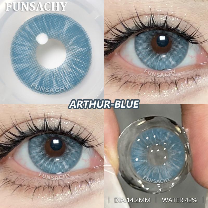 

Funsachy Новое поступление SERENA синие цветные контактные линзы мягкие контактные линзы для глаз натуральные 1 пара зрачок косметические