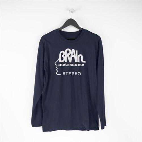 Brain Records Long Sleeve T Shirt - Krautrock Neu! Cluster Guru L