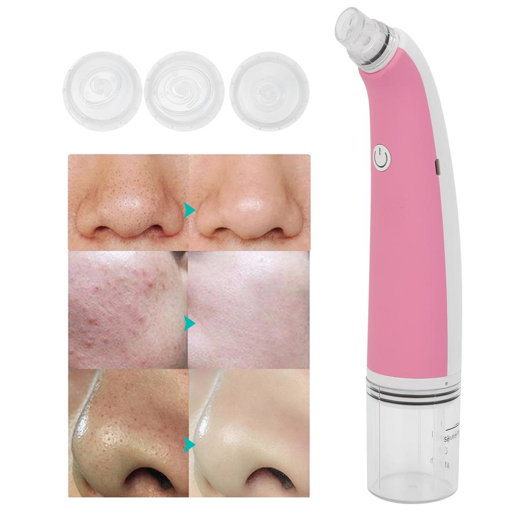 Small Bubble Blackhead Removal Suction Instrument Portable Electric Face Pore CleanerPink