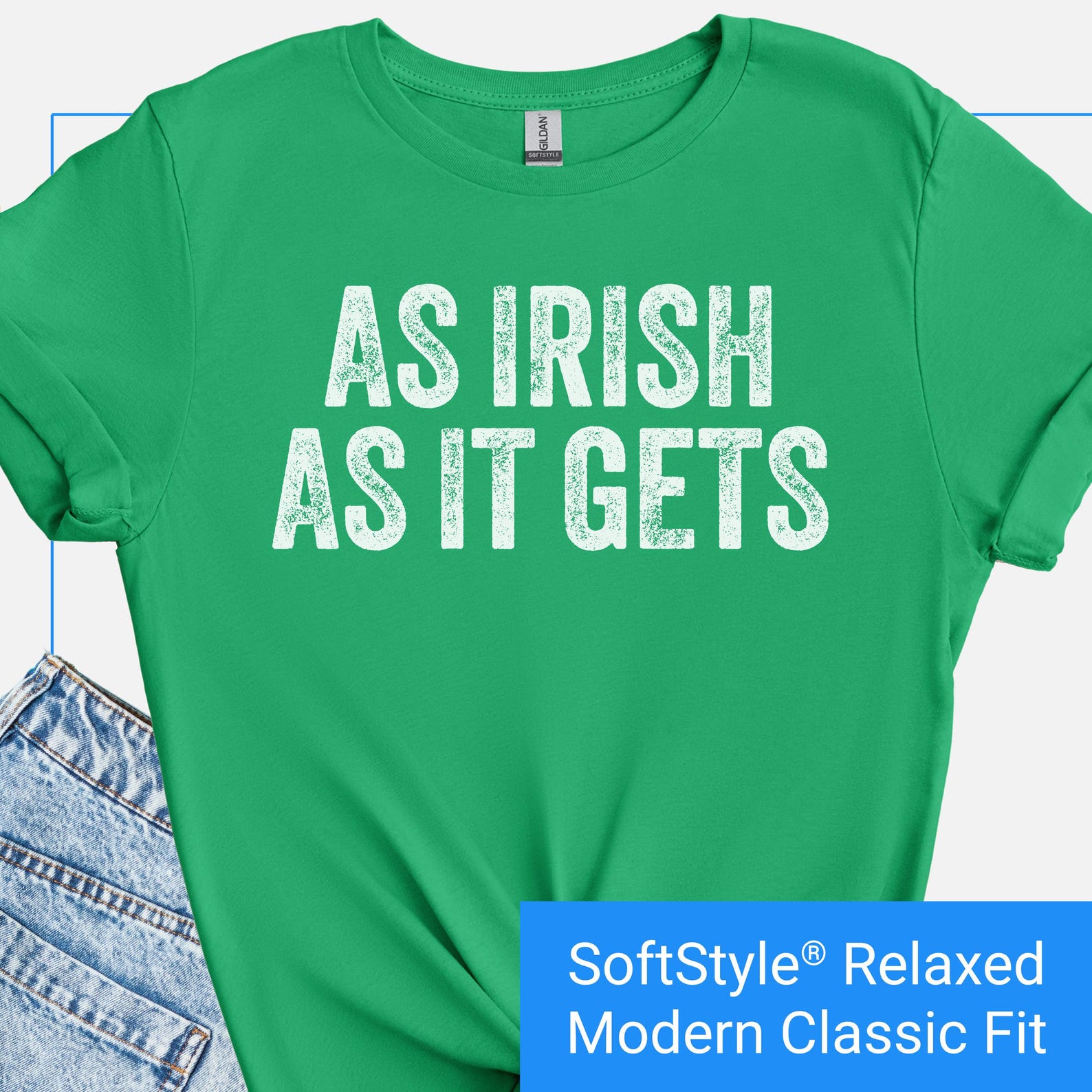 As Irish As It Gets Shirt, Text Only Irish T-Shirt, Irish Pride Tshirt, Irish Heritage Gift, St Paddy s Day Tee, Happy Saint Patrick Day 2XL