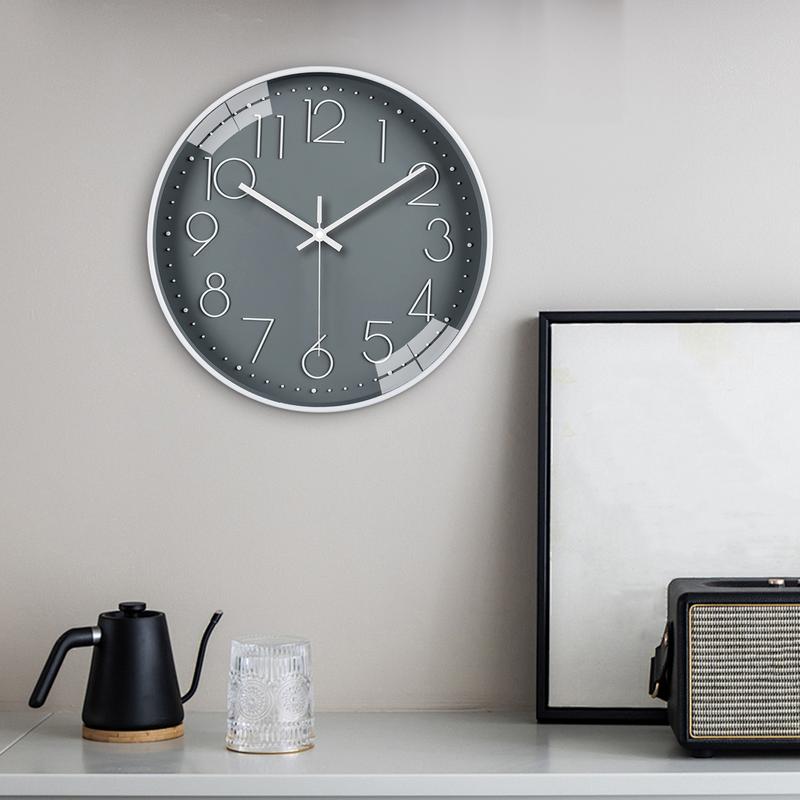 Battery Operated Wall Clock Battery Operated Round Clock 12 Inch Minimalist Home Decoration Multifunctional Time Tool For Work