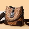 New Printed Large-capacity Bucket Bag, Women's Contrasting Color Women's Messenger Bag