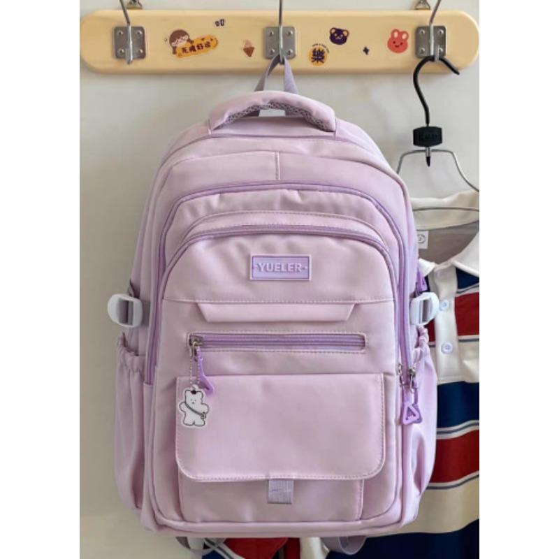 High Value Simple Casual Couple Travel Backpack Large Capacity Junior High School Students Multi-compartment Backpack Men