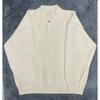 Trendy Solid Color Thick Loose Knit Sweater Old Money Style Collared Long Sleeve Winter Couple Youth
