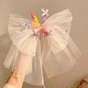 Birthday Hat Mesh Headband with Bow for Girls - Perfect for Celebrations and Photos
