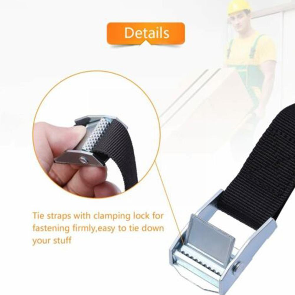 1pc 2x40cm Car Luggage Bag Cargo Lashing Strap Car Tension Rope Tie Down Strap Strong Ratchet Belt For Heavy-duty Luggage N1K1